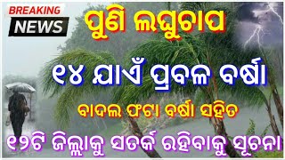 Heavy rainfall in odisha || Laghuchap activity in odisha || After 5day rainfall in odisha update new