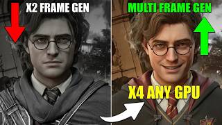 Hogwarts Legacy Multi Frame Generation for Any GPU (RTX 20 RX 580....)
