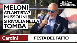 Franco Cardini: "Meloni atlantista e contro il salario minimo? Mussolini si rivolta nella tomba"