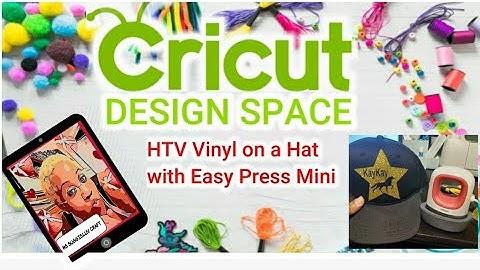 How to put HTV Vinyl on a hat with circut easy mini press DIY