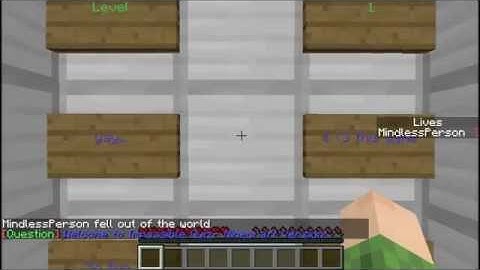 Impossible Quiz in Minecraft (Minecraft Puzzle Map)