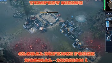 Tempest Rising Global Defence Force Campaign (Mission 1) Normal RTS Gameplay PC 2025