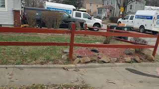 Akron Police shooting in Kenmore 26th St SW + Marmax Ave Akron Ohio. BCI + APD leave 12/23/21.