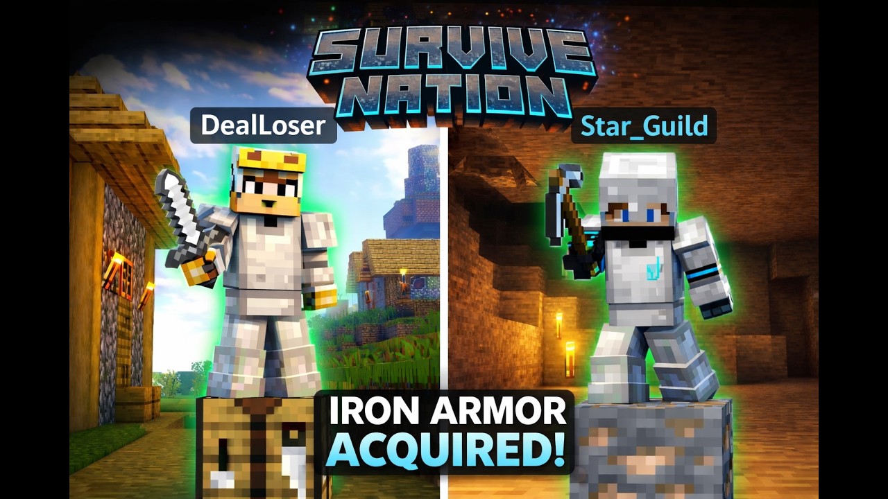 FROM MINING TO SHINING! 💎 How We Got Full Iron || Survive Nation S1E1