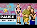 PAUSE CHALLENGE (Brother VS Sister) | Rimorav Vlogs