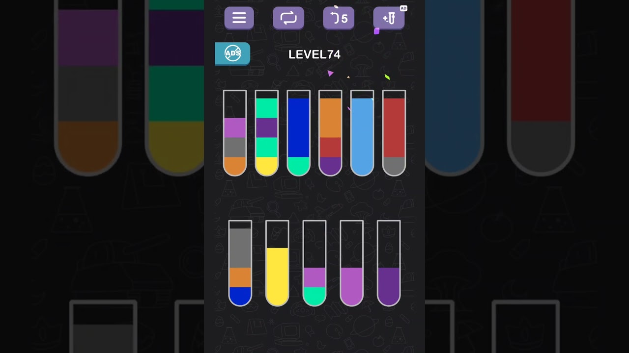 Water Sort Puzzle level 74