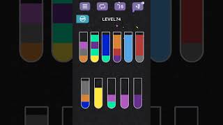 Water Sort Puzzle level 74#gameplay #gameandroid #subscribe