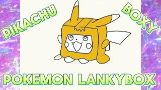 Pikachu Boxy! Lankybox Pokemon Mashup! #pokemon #lankybox #pikachu #roblox