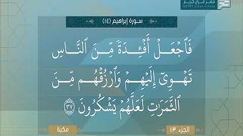 تلاوة مباركة لما تيسر من سورة إبراهيم للقارئ الشيخ حمدي الزامل 🤲