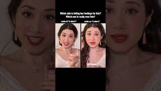 ✨Which side’s hiding that she still has feelings for him?! Acting Challenge, left/right? #acting