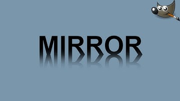 Create a Mirror Text Effect in Gimp