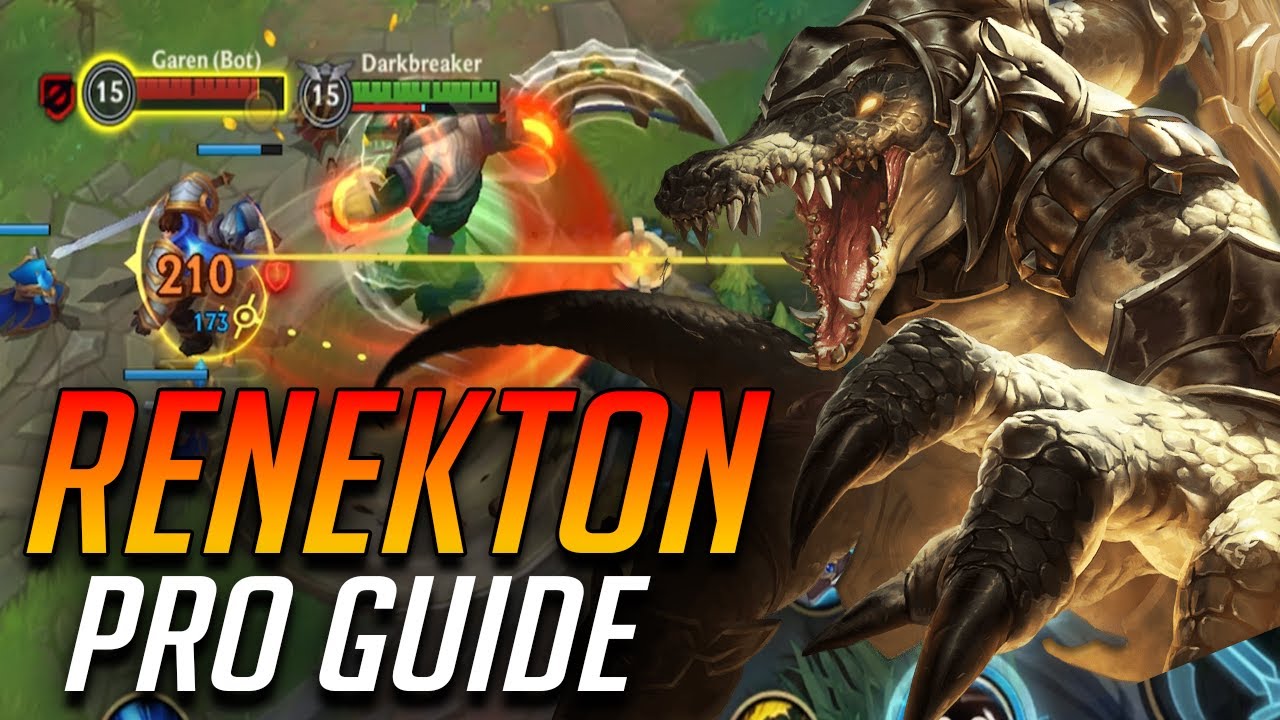 WILD RIFT NEW CHAMPION RENEKTON GUIDE - HOW TO PLAY RENEKTON & BEST ...