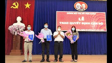 Tân Châu: Trao quyết định về công tác cán bộ