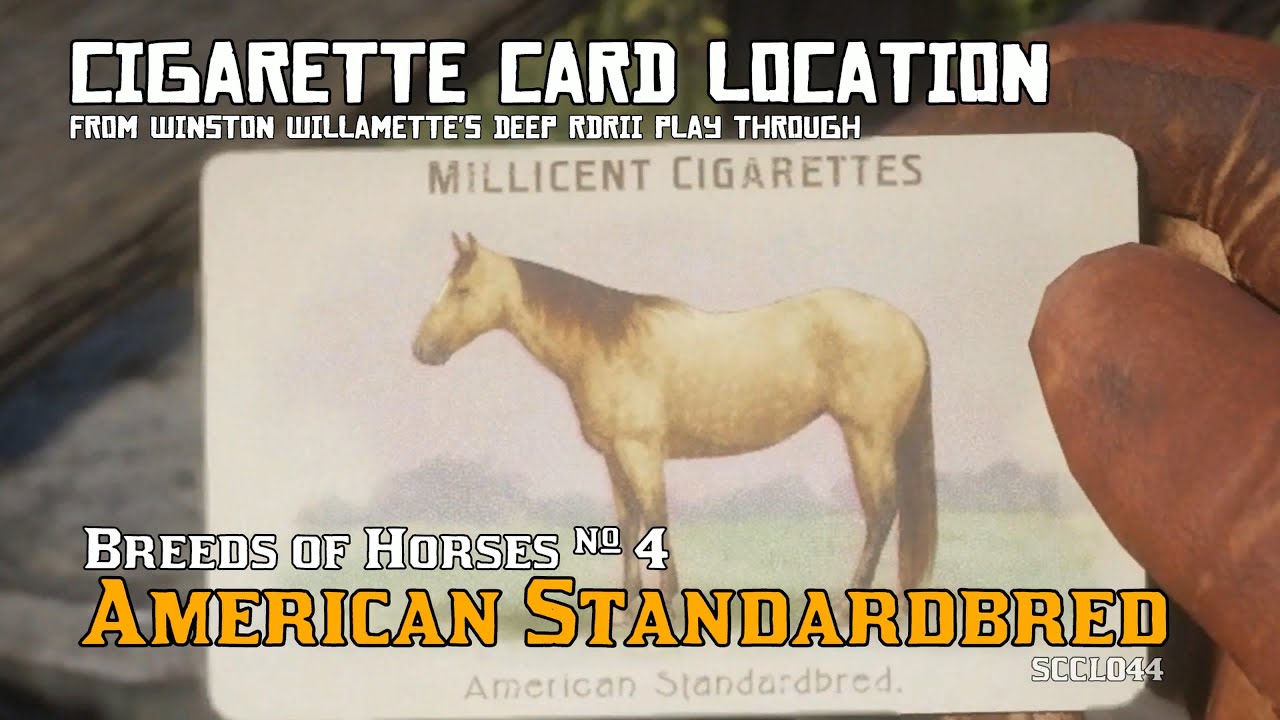 breeds of horses cigarette cards rdr2 Breeds of Horses 4: American Standardbred