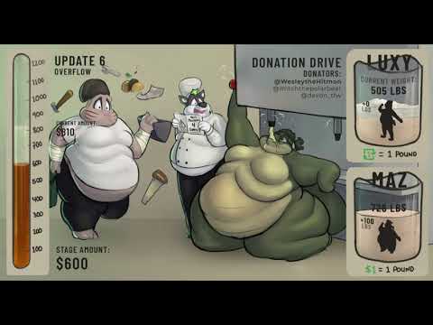 Fat furs [14] / Mazaku / Donation drive /Weight gain comics