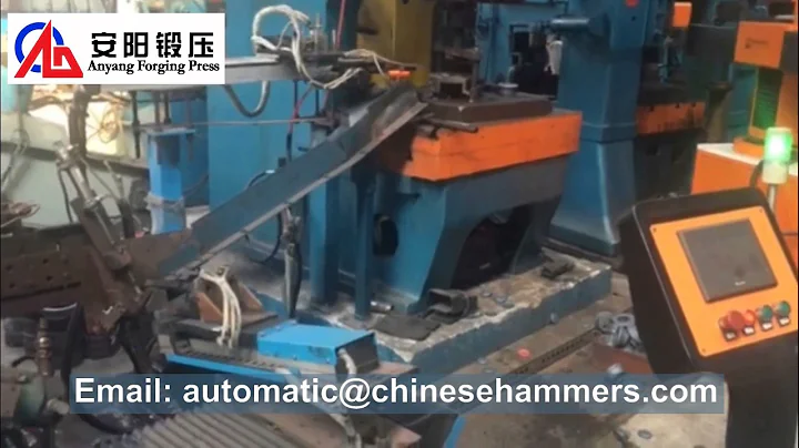 Anyang Automatic forging press and ring rolling line produce gear ring with robot