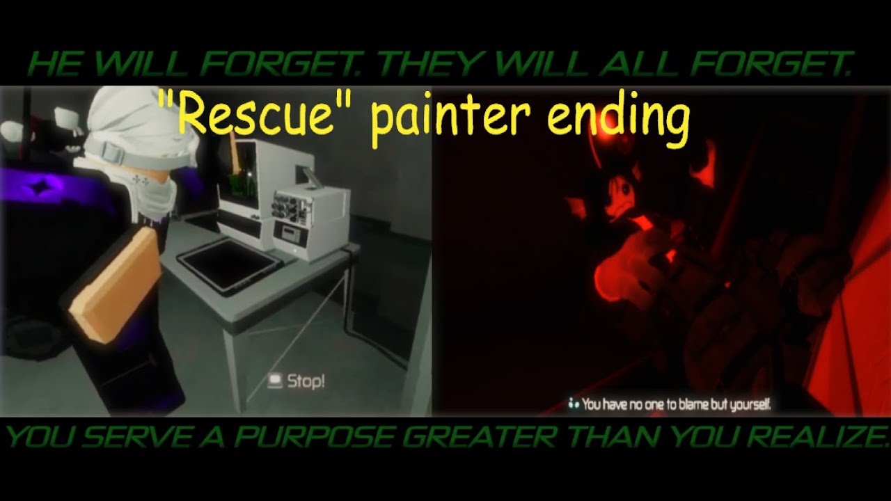 Rescue Painter Ending Roblox Pressure YouTube 