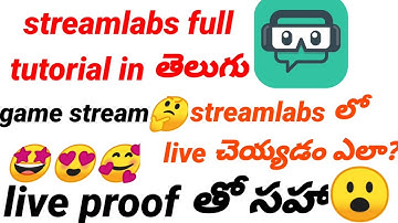 How to do live gaming stream on streamlabs in Telugu stream labs tutorial in Telugu