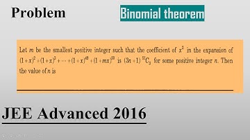 JEE Advanced Binomial theorem 2016 #jee #maths #algebra #jeeadvanced #jeemains