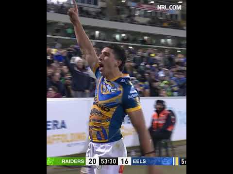 What A Try From The Eels To Win The Game - Eels Vs Raiders