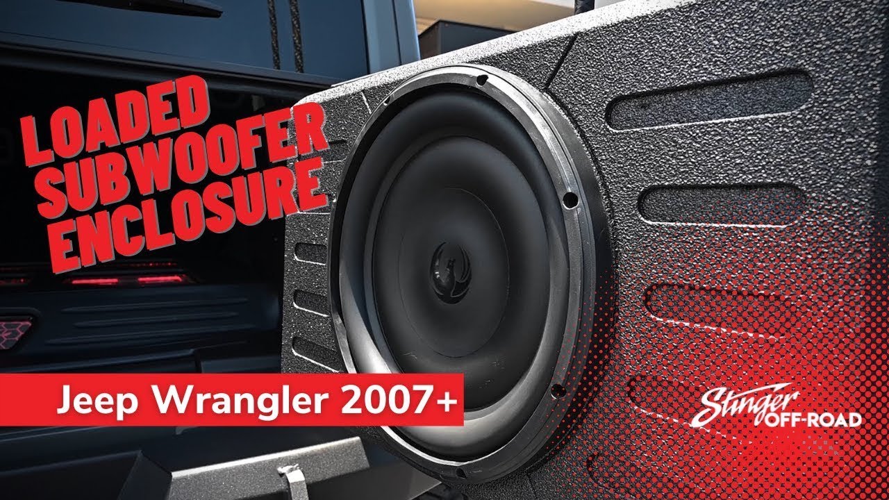 FEATURES: Swing-Gate Subwoofer Enclosure | 2007+ Jeep Wrangler | Powered by  Phoenix Gold TXJWB12 - YouTube