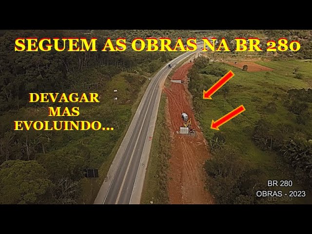 BR 280 ENTRE GUARAMIRIM E ARAQUARI - VÍDEO 2 - 2023 