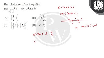 The solution set of the inequality \( \log _{\sin \left(\frac{\pi}{3}\right)}\left(x^{2}-3 x+2\r....