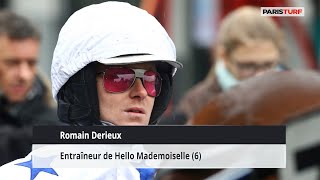 Romain Derieux, entraîneur de Hello Mademoiselle (25/02 à Paris-Vincennes)