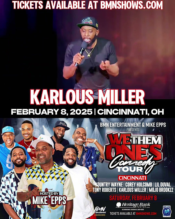 We Them Ones Comedy Tour 2025 🎤 Don’t Miss The We Them One’s Comedy Tour 2025! Karlous Miller & Crew