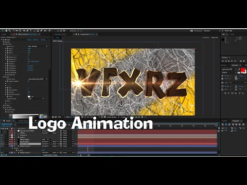Tutorial Create Logo Animation in After Effects  | Element 3D , Trapcode Form ,Optical Flairs