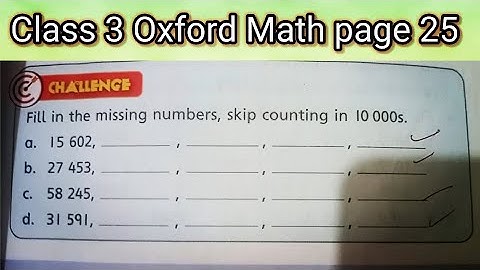 Grade 3 Math | Unit 1: Numbers | Oxford | NEW COUNTDOWN | page 25 Challenge