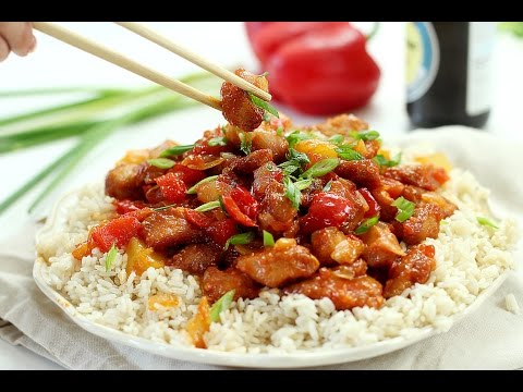 Видео рецепт Курица по-китайски с рисом