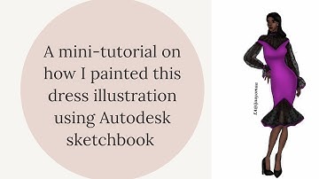 Fashion illustration tutorial/painting on Autodesk sketchbook. #fashionillustration #fashion
