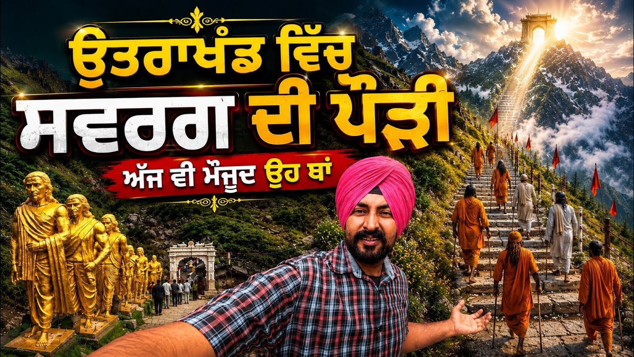 ⁣ਉਤਰਾਖੰਡ ਵਿੱਚ ਸਵਰਗ ਦੀ ਪੌੜੀ Mana Village Uttarakhand | Punjabi Travel Couple