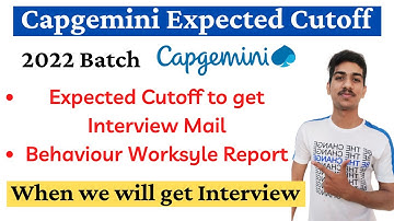 Capgemini Cutoff 2022 (Expected) | Capgemini Interview Date | Capgemini Work Style Report Mail