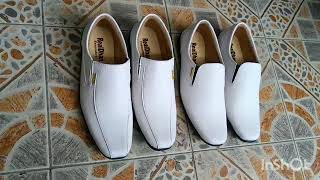 Sepatu Pantofel Putih Pria Perawat Formal Slip On