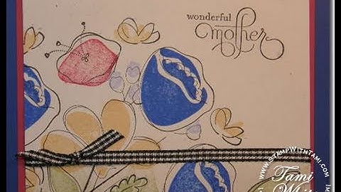 Awash with Flowers Masking 2 Step stamping