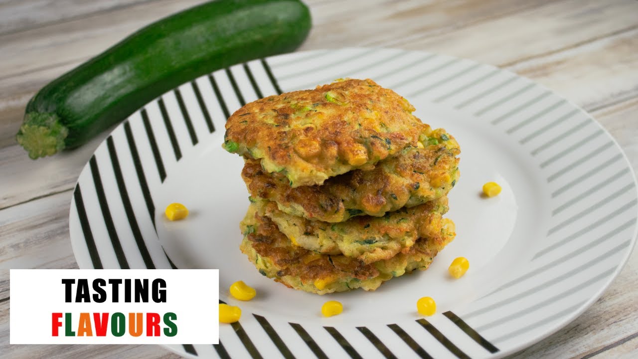 How to make zucchini and sweetcorn fritters | sweetcorn and courgette fritters