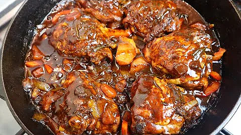 The Tastiest Jamaican Brown Stew Chicken Step By S...