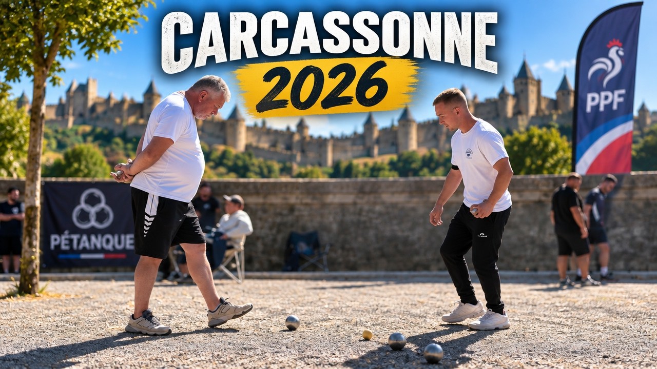 Miniature de la vidéo : PPF Carcassonne Petanque 2026 Poules | Molinas/Westermann/Amorich vs Équipe Faurel