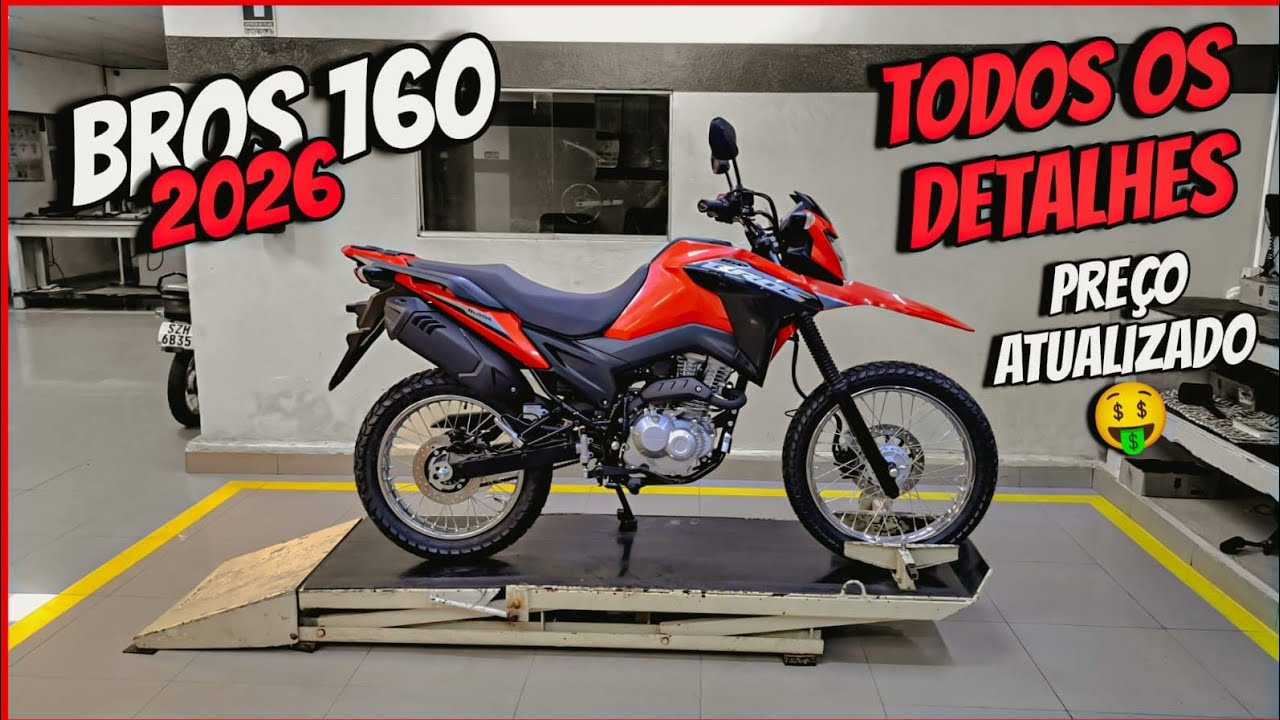 BROS 160 CBS VERMELHA 2026, TEVE ALTERAÇÕES???
