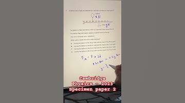 Q7 2023 Specimen paper 2 | Cambridge IGCSE physics