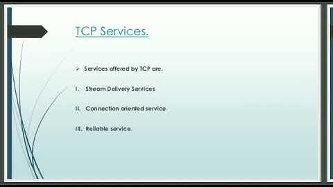 TCP Services