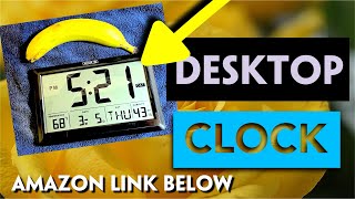 Looking at the Xflyee 10.4” digital wall clock. Time and Temp, great for desktop 