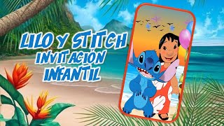 Lilo y Stitch Invitación infantil  #LiloyStitch #invitacionesdigitales #powerpoint