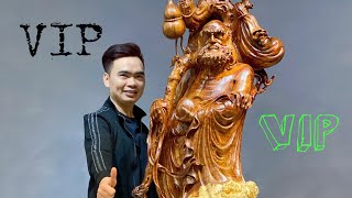 Tượng Đạt Ma Sư Tổ bằng gỗ | Nghệ thuật điêu khắc #tuonggonguyenhong #phật