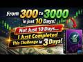 $300 into $3000 in just 10 days With my custom made indicator || but I just completed this In day 3