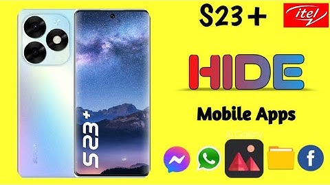 How to Hide App in itel S23 Plus | itel S23 Plus Hide App Settings