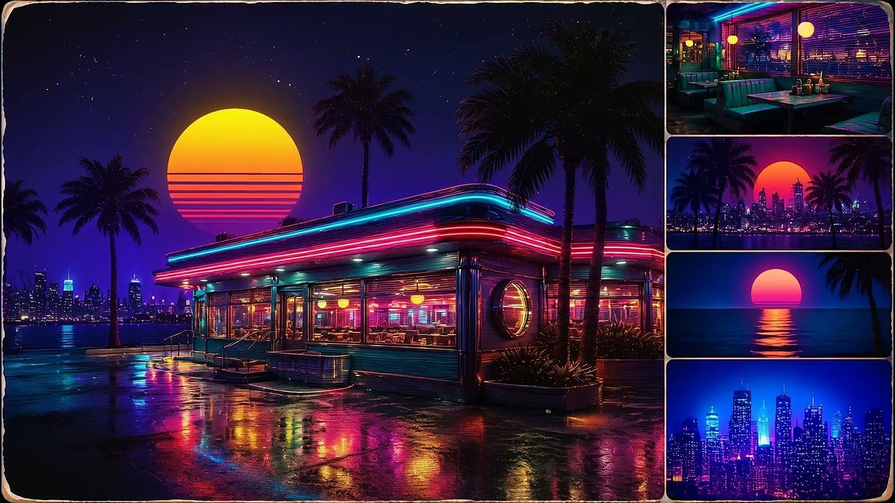 BACK TO 1987 [ VHS Synthwave - Dreamwave Mix ] | Neon Diner Nights