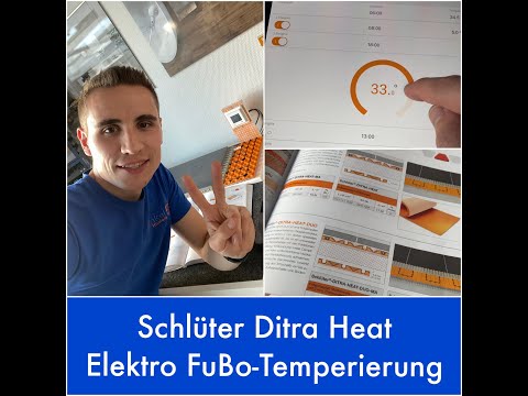 Schlüter Ditra Heat - Elektro Fußbodentemperierung - Erklärvideo mit APP